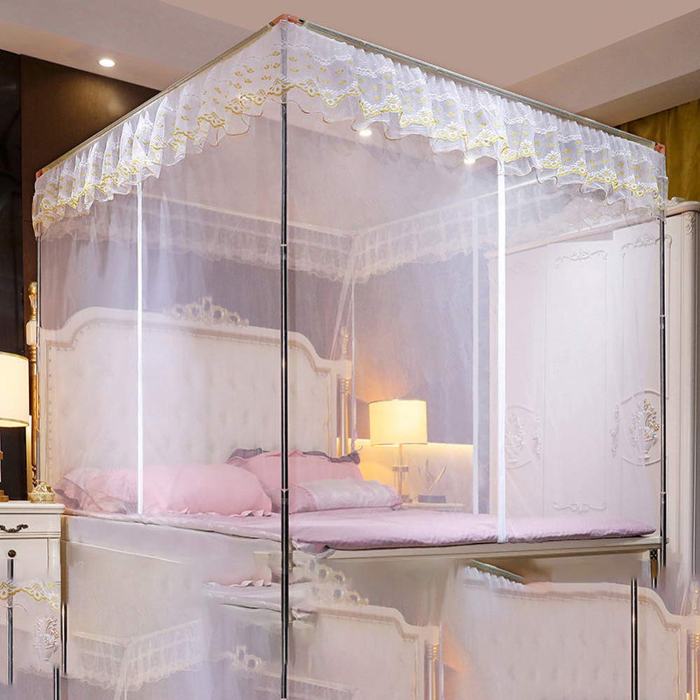 Auvent moustiquaire pliable pour lit de chambre et nuits sereines