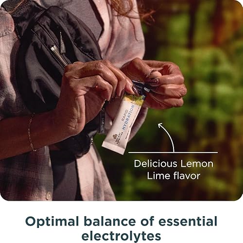 Miniatura 5 de Ancient Nutrition Polvo de hidratación rápida, lima limón, electrolitos de sales marinas naturales y algas marinas rojas, apoya la hidratación