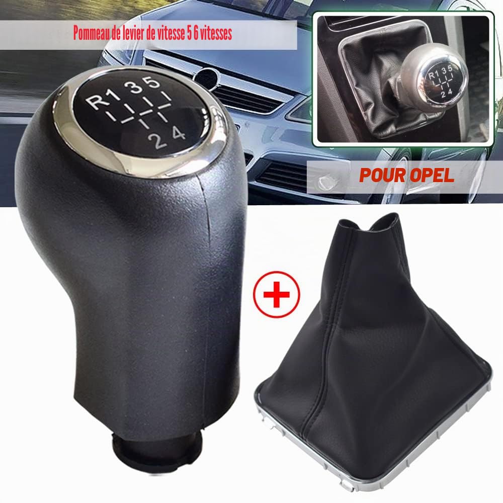 Pour OPEL -Vauxhall -Zafira -B 2005 2006-2014 Pommeau de levier de vitesse 6 vitesses Jeu R sur le dessus