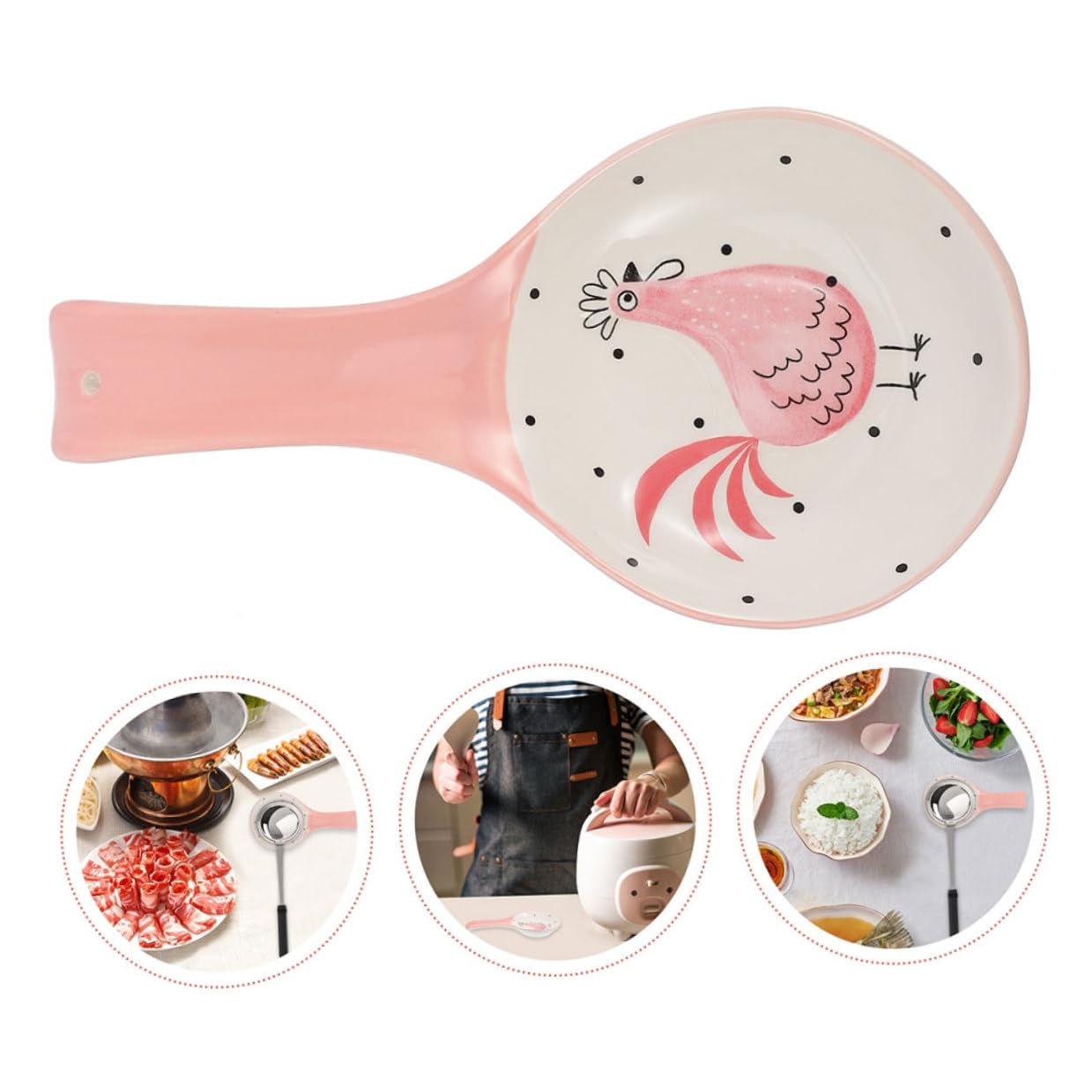 2pièces Repose-cuillère Cuisine Pratique Support Cuillère Robuste Lot de Repose-cuillères pour Table Empêche Roulement Organise Cuisine Délicatement