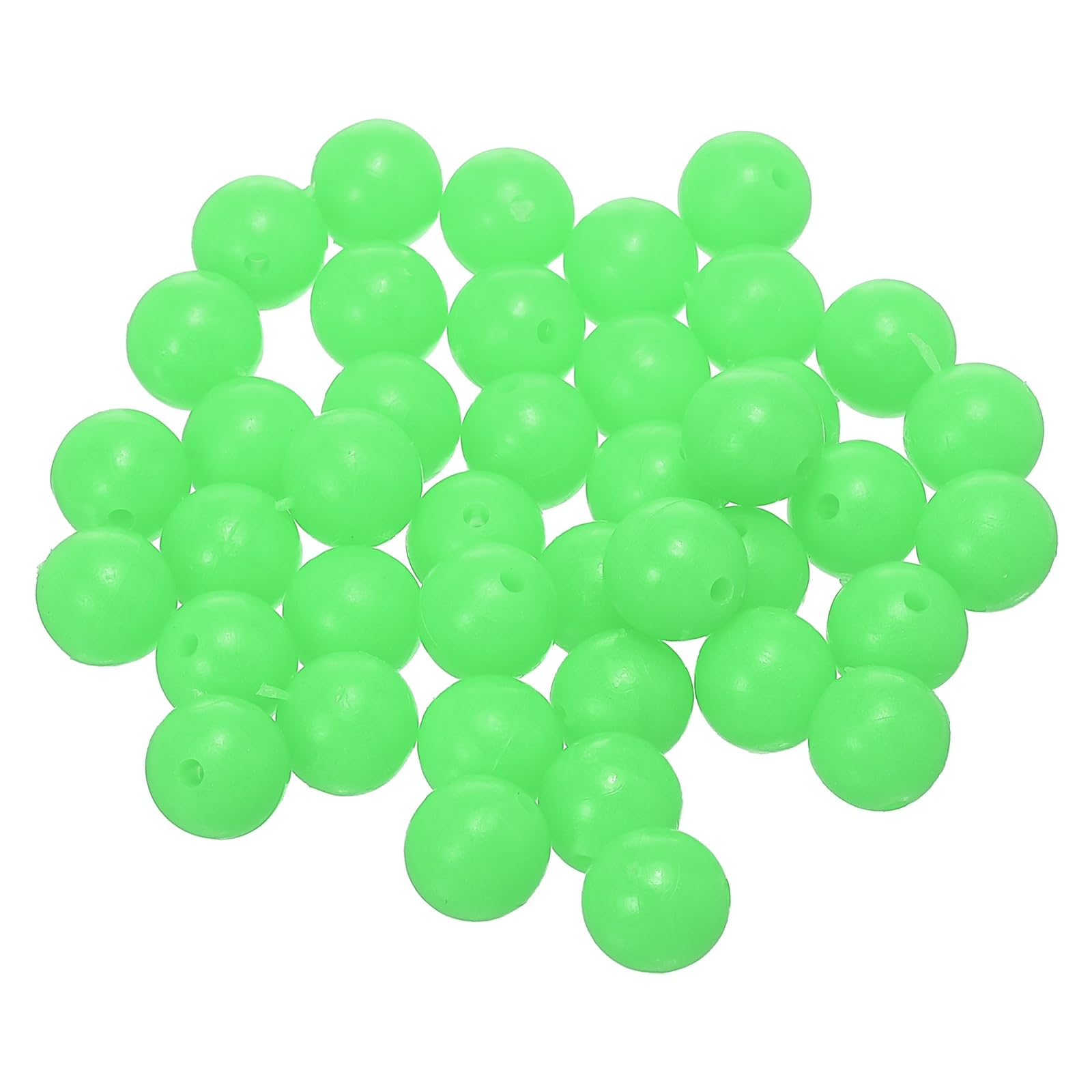 YELARXI Fishing Beads Glow Soft Plastic Fish Rigs 10 mm for Catfish (500 Pack, Green)