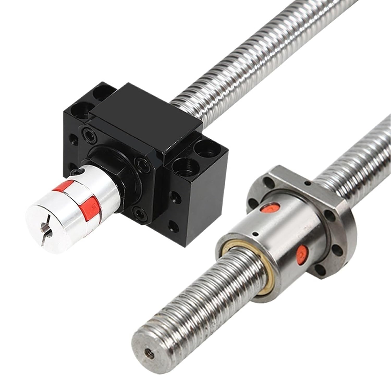 Metal Ball Screw nut end Processing 1pcs SFU2005 Ball Screw Spindle Kits and Motor Kits for Engraving Machine Accessories(1500mm)