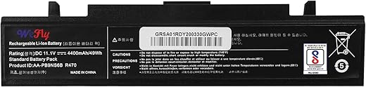 Wefly Laptop Battery Compatible for Samsung AA-PB9NC6B R540 NP355V5C R580 AA-PB9MC6B RV511 NP550P7C RF711 AA-PB9NS6B NP300E5A RV510 NP305V5A Q430…