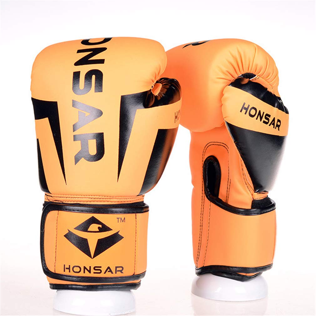 Guanti Boxe Professionistica, Pelle Sintetica per Uomini E Donne, Muay Thai Kickboxing Combattimento Pesante Punzonatura Duty Punch Bag Mitts Fitness (10 Once),B,10OZ