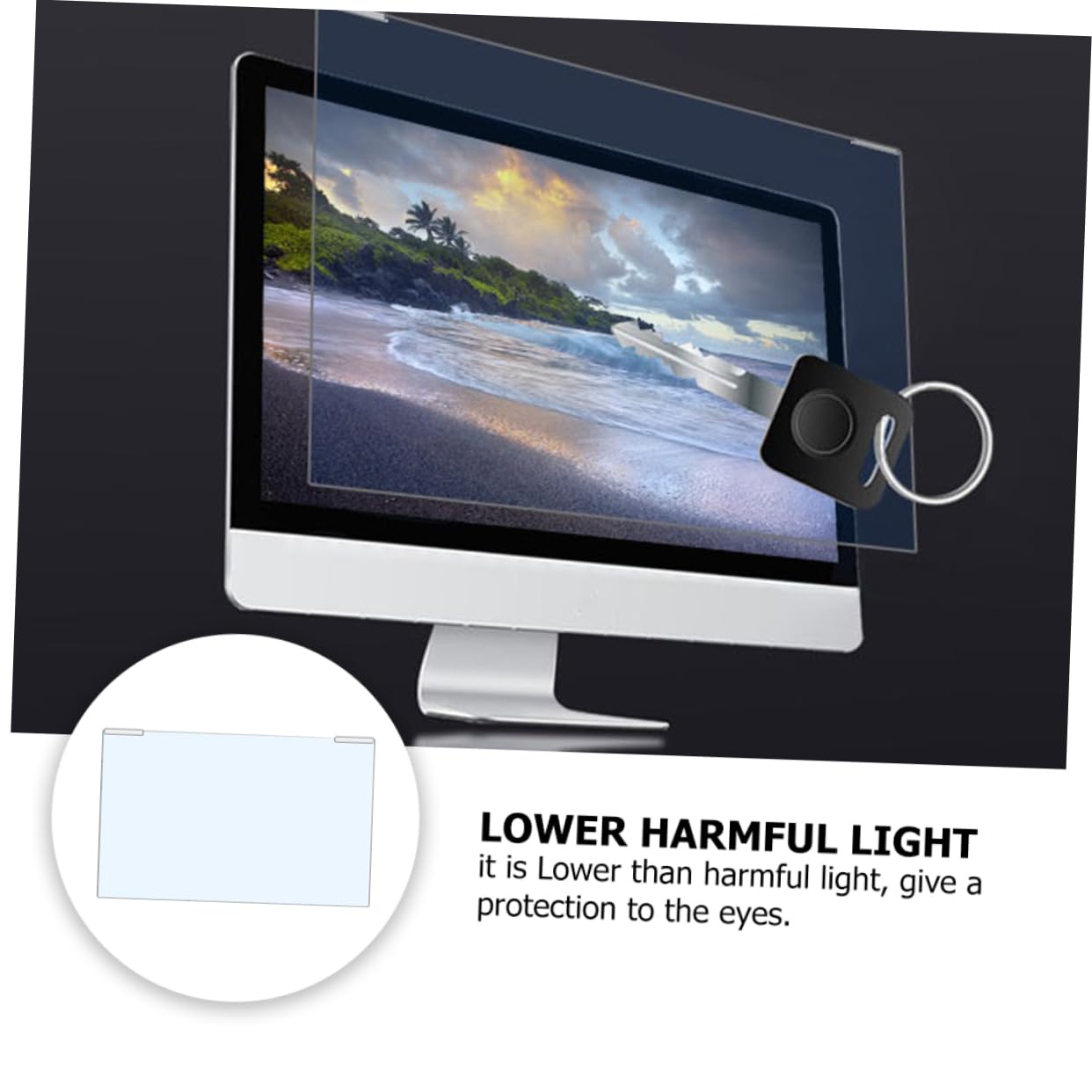 SHINEOFI 1pezzi Pellicola Protettiva Trasparente Per Schermo Portatile Pellicola Protettiva Per Schermo Televisivo Copertura Blu Design Scatto Installazione Sospesa Pulizia in Acqua Utilizz