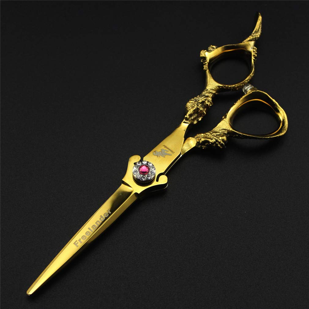 Professionnel Coupe De Cheveux Salon De Coiffure, 6 Pouces De Coupe Dilution Styling Outil, Salon De Coiffure pour Cheveux Bouclés Salon Barbiers, Cadeau Qualité (Acier Japonais)