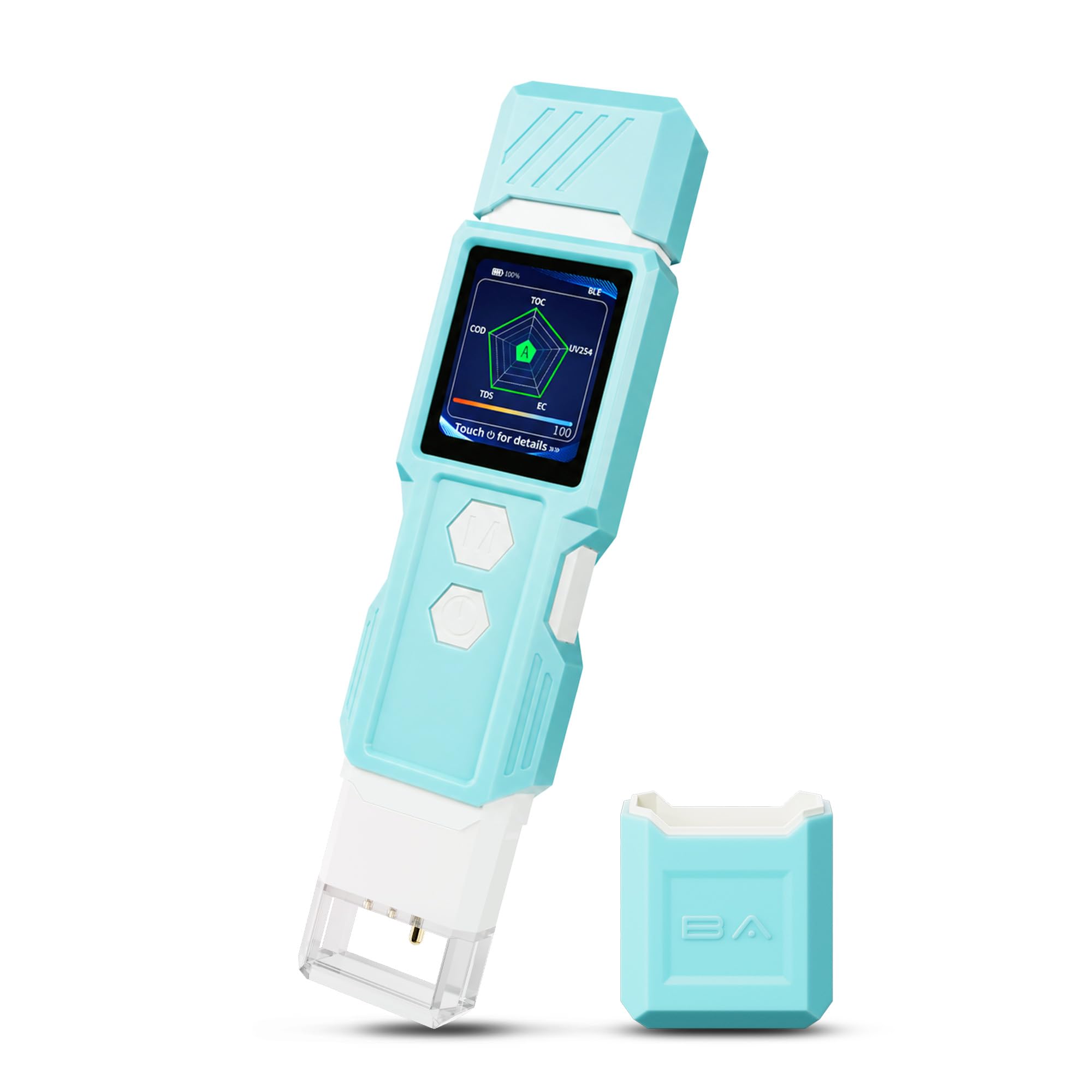 Tester dell'acqua potabile 6 in 1, tester digitale per acqua potabile TDS, EC, temperatura, TOC, COD, UV245, tester di qualità dell'acqua per acqua di rubinetto, acqua di pozzo, filtro RO