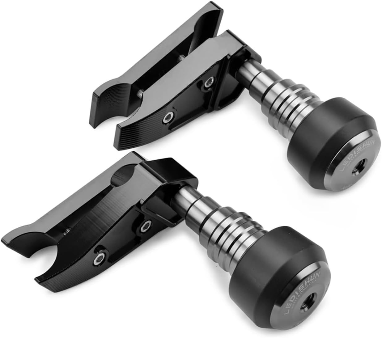 Motorcycle Falling Protection Frame Sliders compatible with CFMOTO 300 NK CLX 250 (Gray)