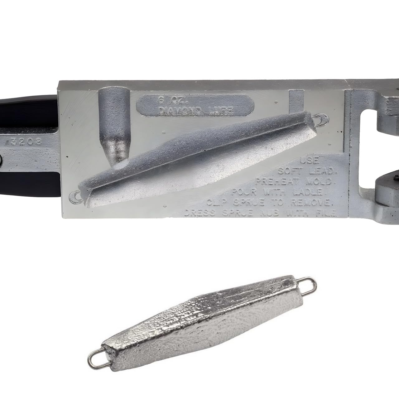 Do It Mold Diamond Lure Size 6 oz Do it Mold (3208) DJ-1-6 Cavities 1 Total