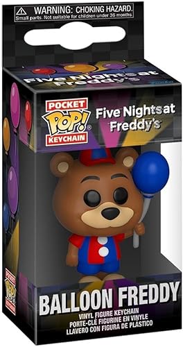 Miniatura 2 de Funko POP! - Llavero con texto en inglés «Five Nights at Freddy's – Balloon Freddy Fazbear – Mini figura coleccionable – Relleno de calcetines