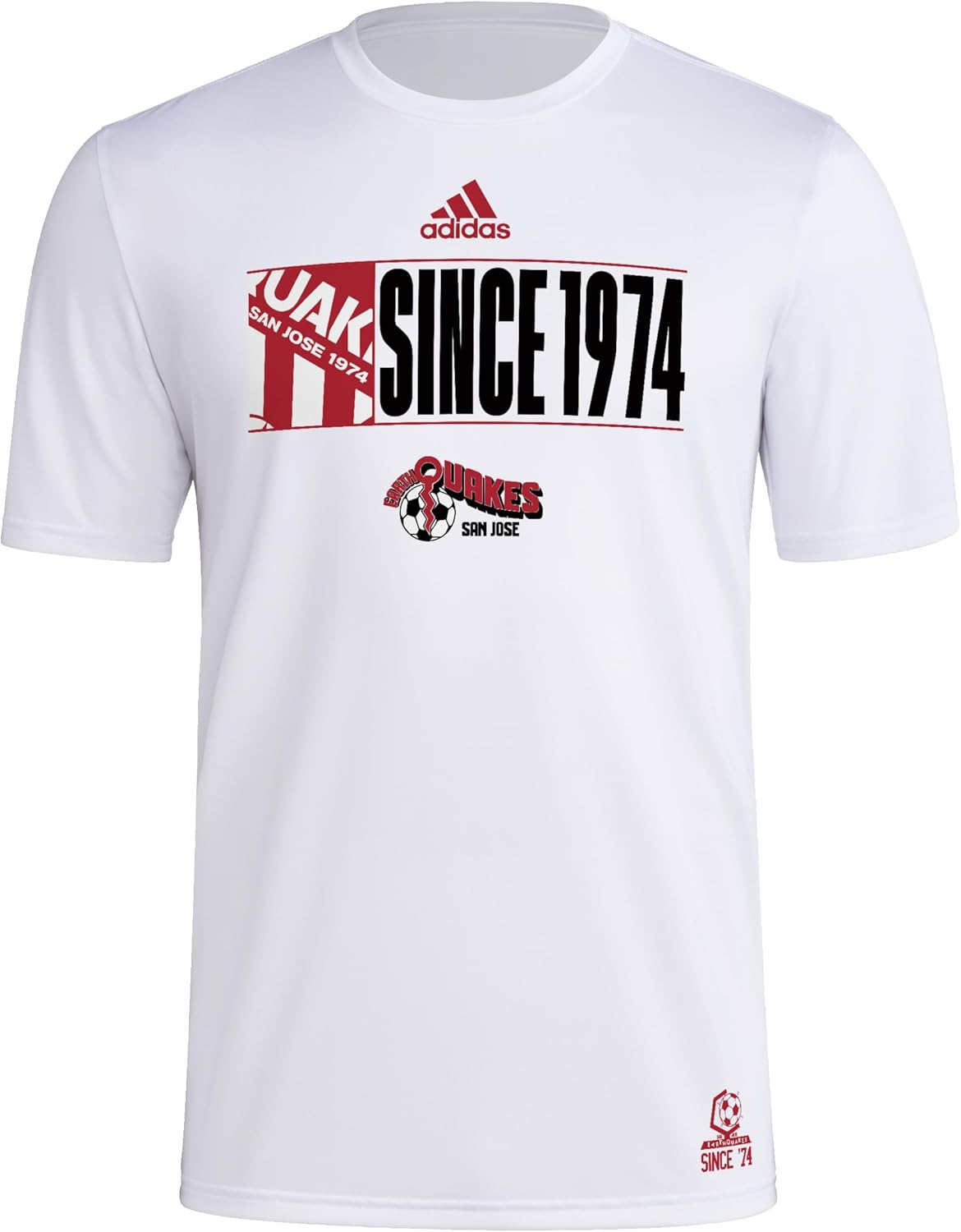 adidas Men's San Jose Earthquakes MLS Short Sleeve T-Shirt