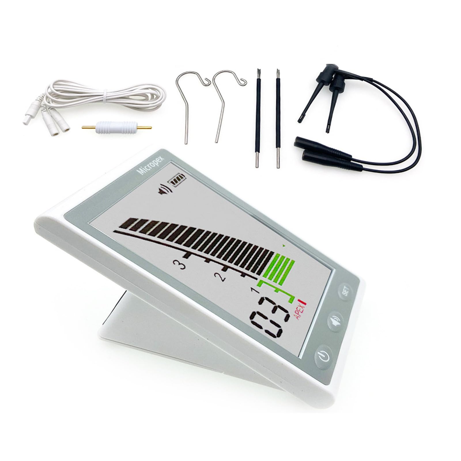 Dental Apex Locator 3,7" LCD Wurzelkanallängeninstrument mit Alarmfunktion Wurzelkanal-Finder