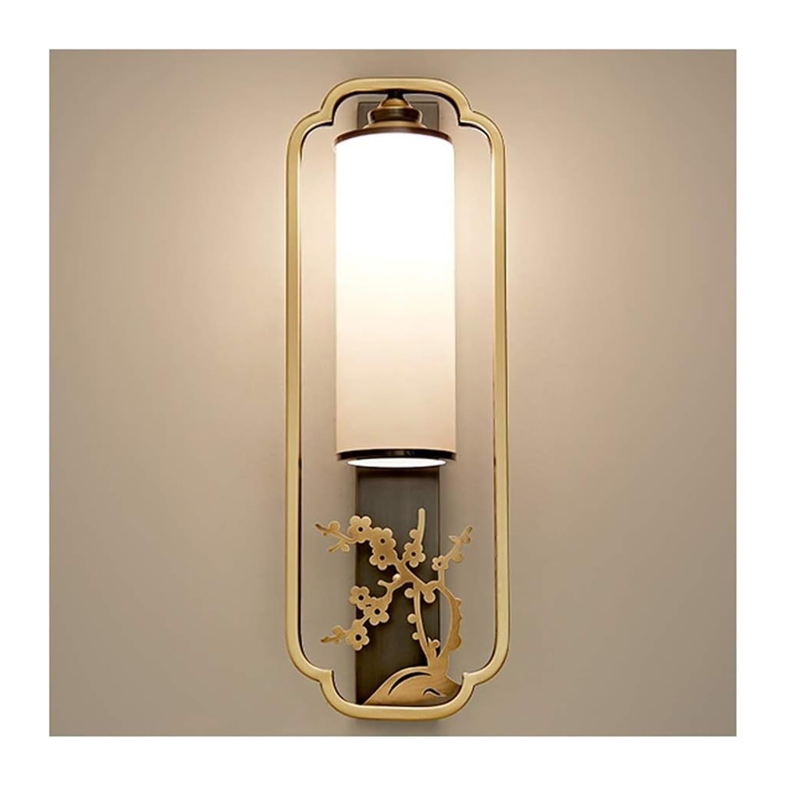 JKJZSALJ Chinese Style Wall Lamp Fixed Living Room Copper Wall Lamp - Bedroom Corridor Energy-Saving Lamp, Modern,Orchid,Plum Blossom