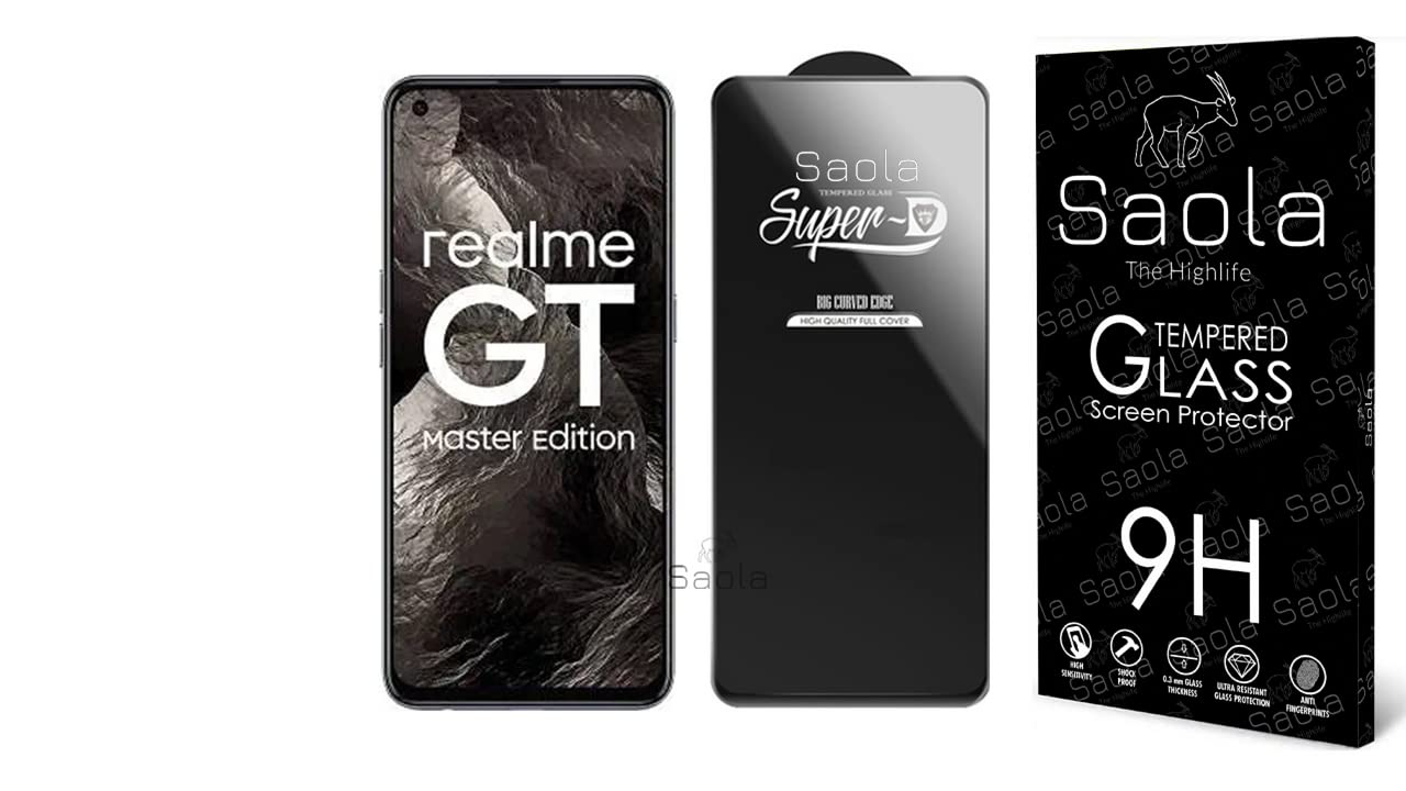 Saola Hd+ Oleophobic Tempered Glass Screen Protector For Realme Gt Master Edition (Pack Of 1) With Free Installation Kit. Full Screen Coverage - 6.43 Inch (B0BR8NH7CT) Amazon Price History, Amazon Price Tracker