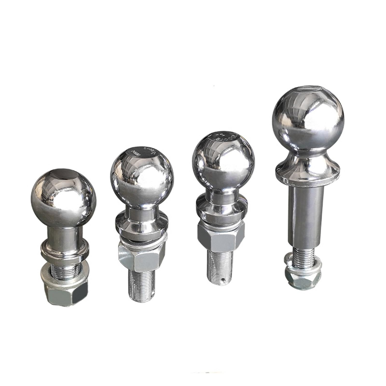 Attacco per rimorchio, Speciale Allungamento Cromato Gancio Di Traino Sfera Di Traino 50mm 2 POLLICI Shank Dia Accoppiamento Parti Del Rimorchio RV Camper Caravan Accessori,per camion, barche, roulot