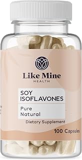 Like Mine Soy Isoflavones (100 Capsules), Pure & Natural, Dietary Supplement, No Fillers
