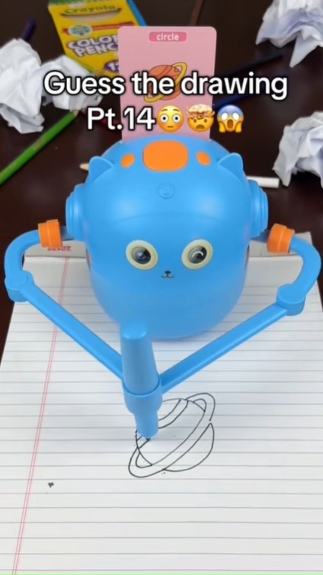 Cadeau Garçon Fille 3 Ans Robot Enfant 3T6B , Robot Dessin Avec 2 Stylo & 100 Cartes Robot Jouet