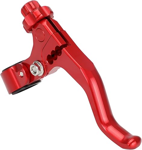 Vista 3 de JFG RACING Palanca de embrague de acrobacias cortas CNC de 0.866 in, 7/8 pulgadas, palanca de embrague universal para motocicleta para CFR250R Rojo