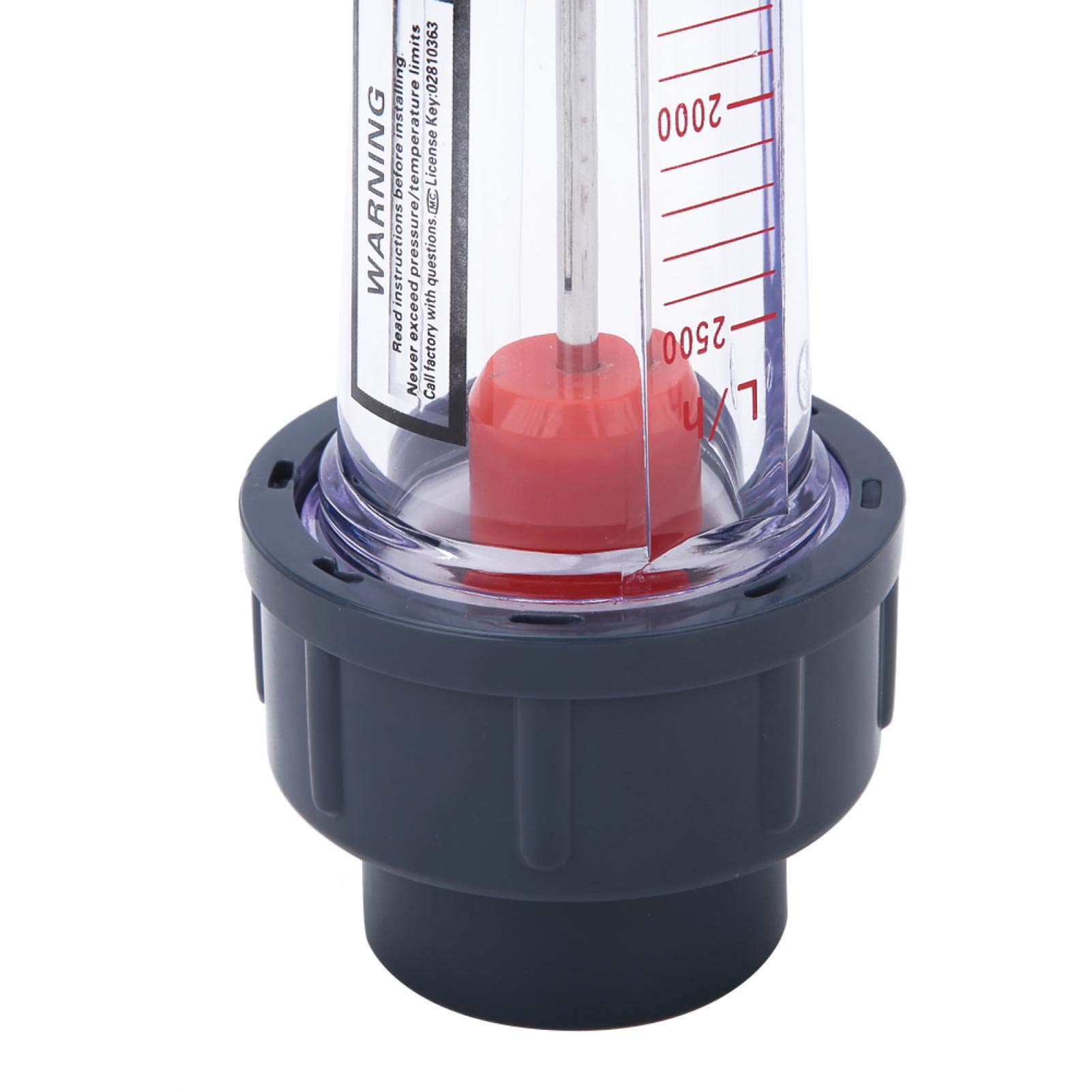Débitmètre, débitmètre liquide, débitmètre liquide LZS-25 (D) 250~2500L/h Jauge de débit liquide en plastique ABS haute précision avec bouche plate en plastique