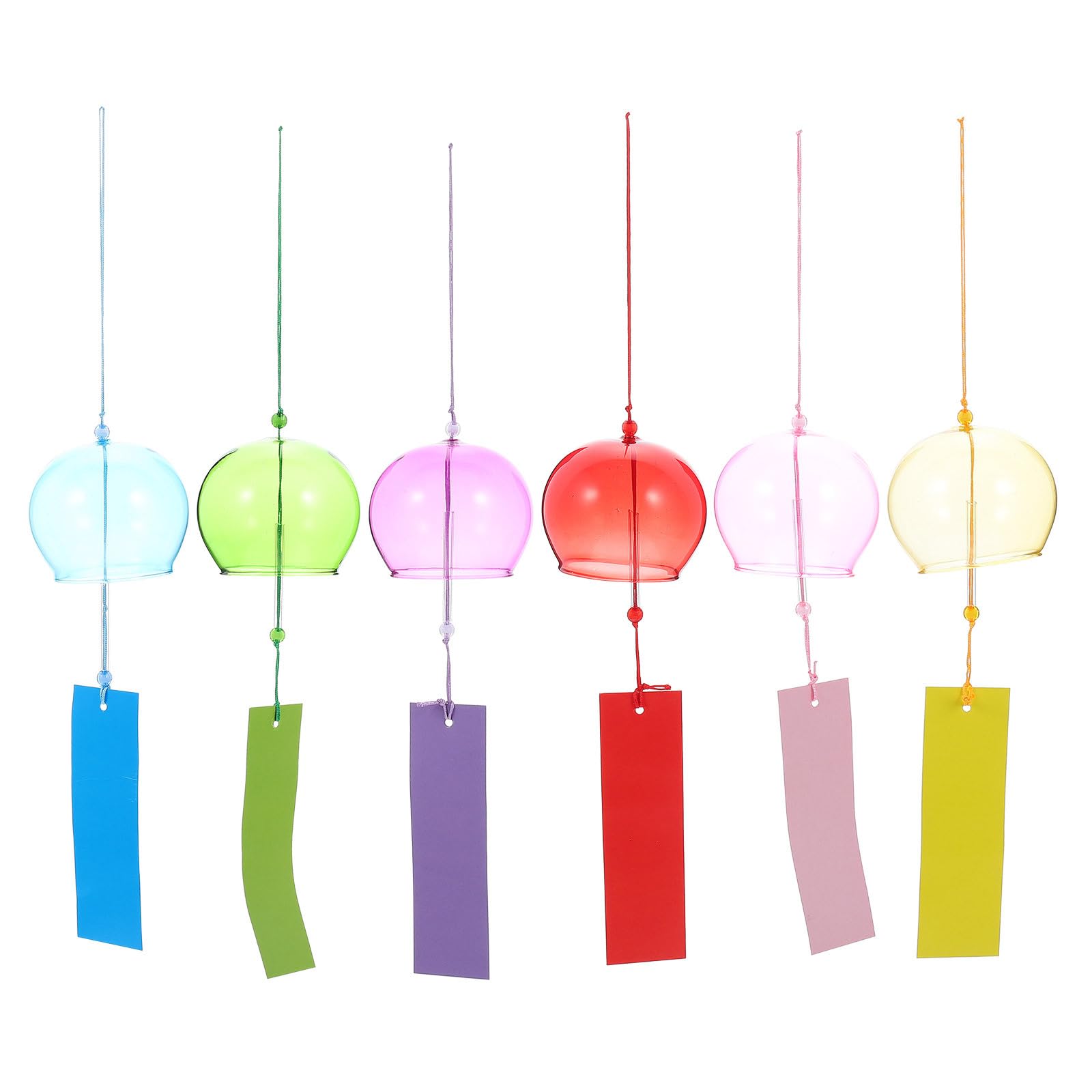 Amazon.com : DECHOUS 6Pcs Japanese Glass Wind Chimes: Handmade