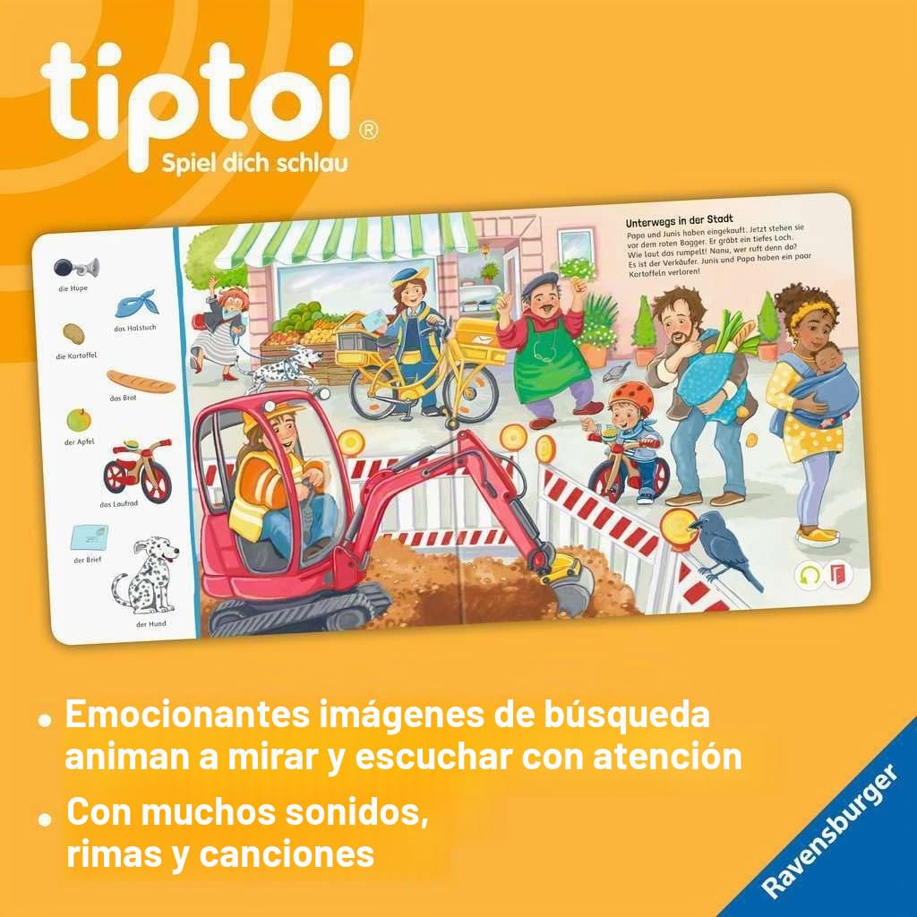 Set de iniciación Ravensburger Tiptoi 00112: bolígrafo y Libro ilustrado Busca y descubre My World: Juegos educativos para niños a Partir de 2 años, Juguetes a Partir de 2 años