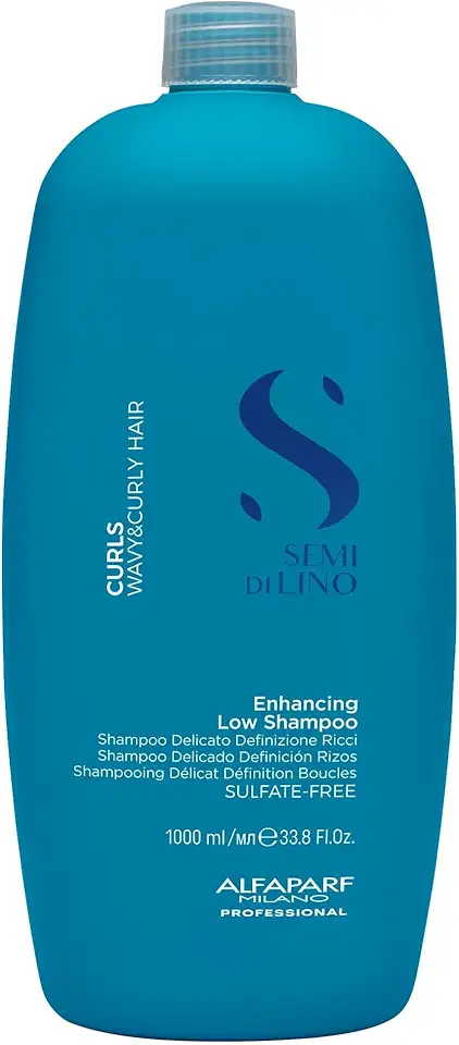 Alfaparf Milano Semi Di Lino Curls, Shampoo Profissional para Cabelos Cacheados e Ondulados, Hidrata, Nutre e Reduz o Frizz 1L