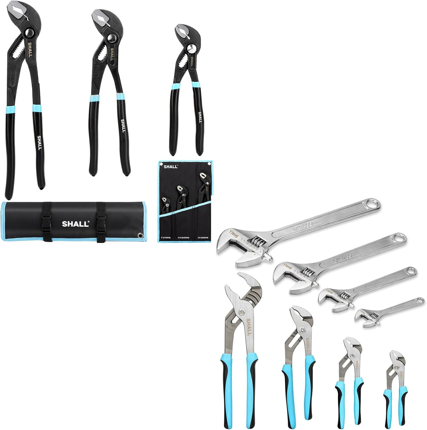 SHALL Water Pump Pliers & Wrench Set