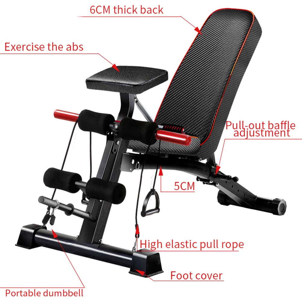 Kingkang Adjustable Weight Bench Incline Decline Sit Up Ab Bench