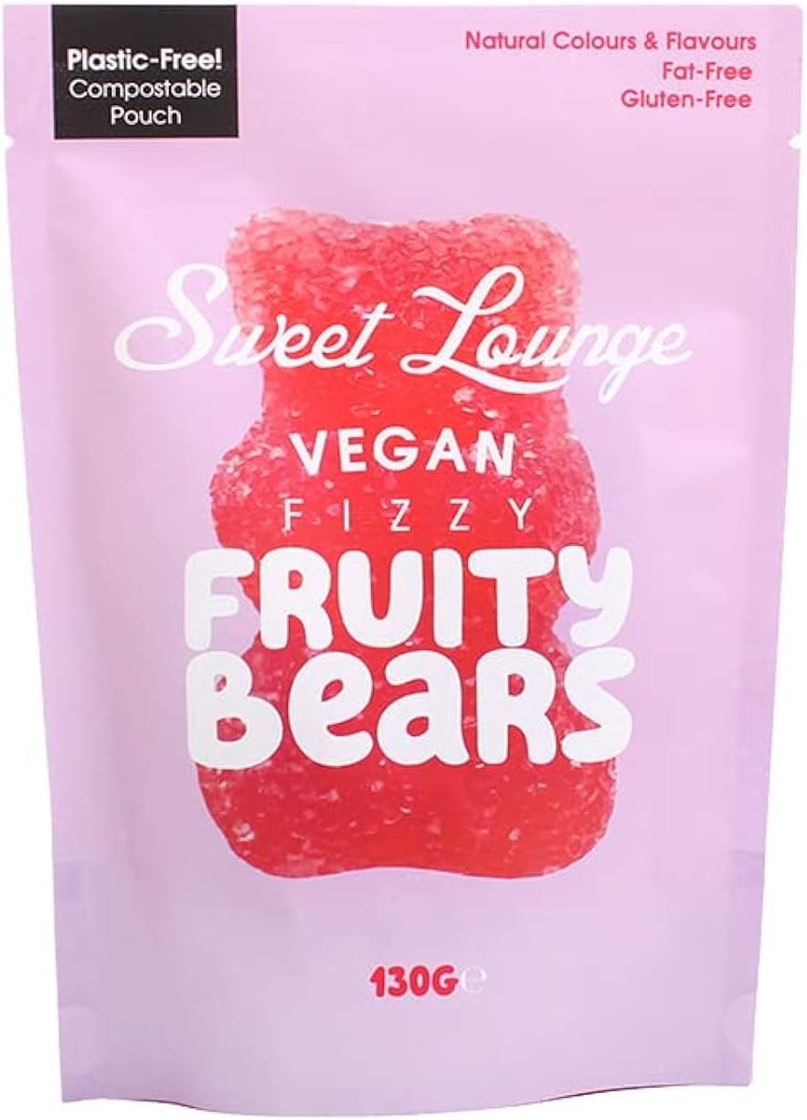 Sweet Lounge Vegan Fizzy Fruity Bears 130g