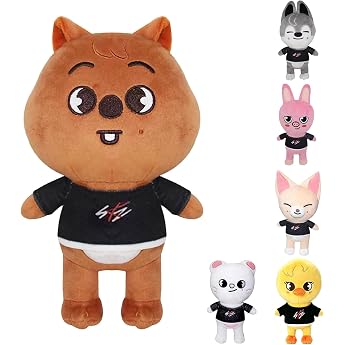 Stray Kids Plush Toy 25 cm Stray Kids Cuddly Toy Skzoo Plush Skzoo Anime Plush Toy St-ray Kid Plushie Perfect Gift Idea for Fans Suitable for Daily Companion