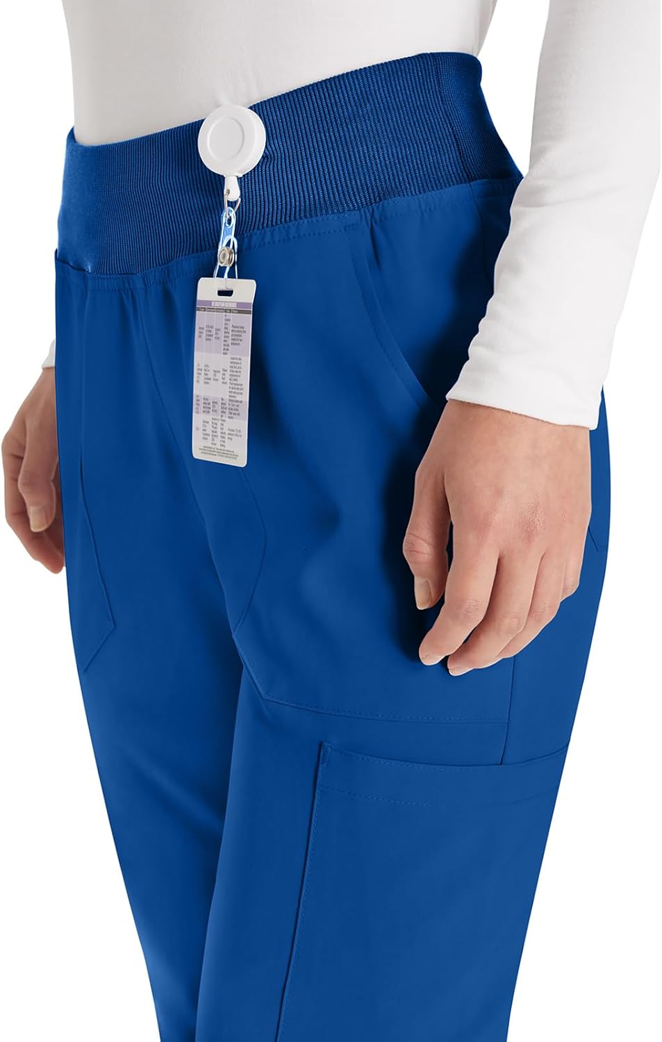 EDS Essentials Scrubs for Women, Yoga-Inspired Pull-On Pant with Four-Way Stretch and Moisture Wicking DK005 - Image 3