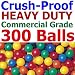 My Balls Trial Pack of 300 Jumbo 3" Commercial Grade Crush-Proof Ball Pit Balls - 3 Random Colors, Phthalate Free, BPA Free, PVC Free, non-Toxic, non-Recycled Plastic(HD Commercial Grade, Pack of 300)