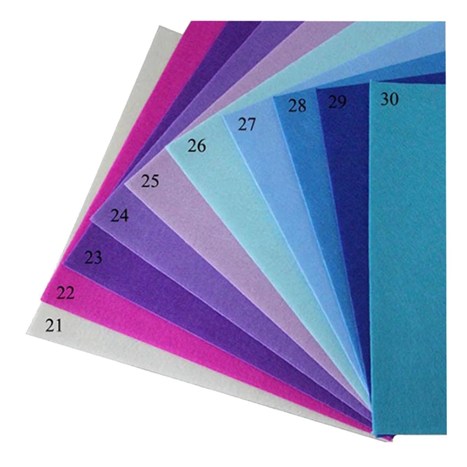 OZLCUA Tissu En Feutre Lot de 40 pièces feutrine douce et non tissée 15 x cm for loisirs créatifs couture. Couleurs assorties