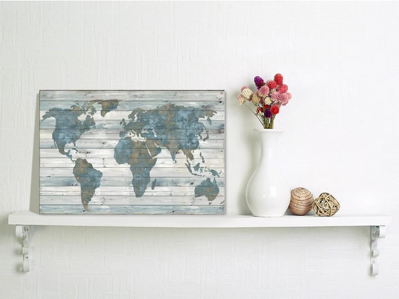 Amazon.co.jp: 世界地図 ウォールアート - 世界地図 キャンバス