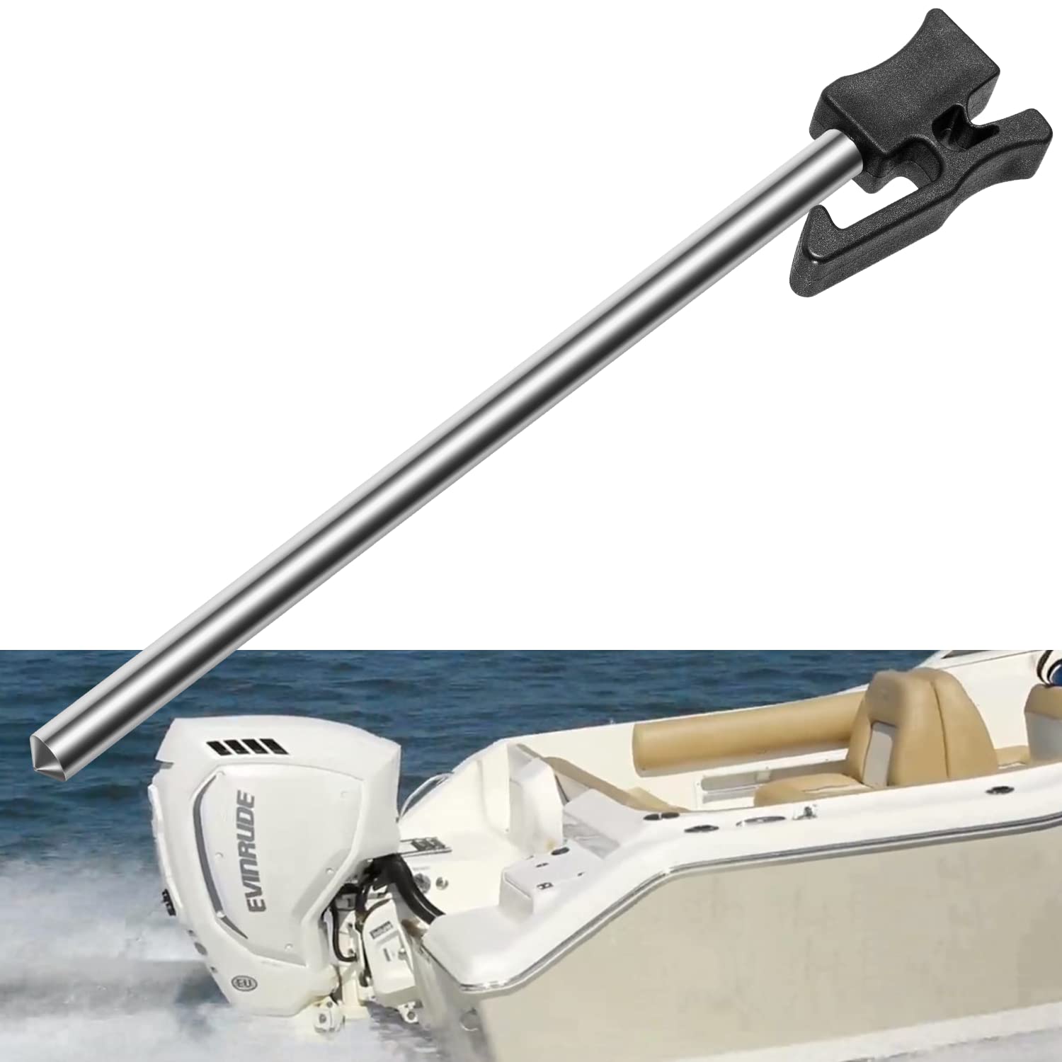 Photo 1 of 432453 Outboard Tilt Pin Assembly Fit for 1980-1990 Johnson Evinrude Outboard 4hp-15hp Replace OEM 0432453 0389835 0334470 0390441 0334469 778197