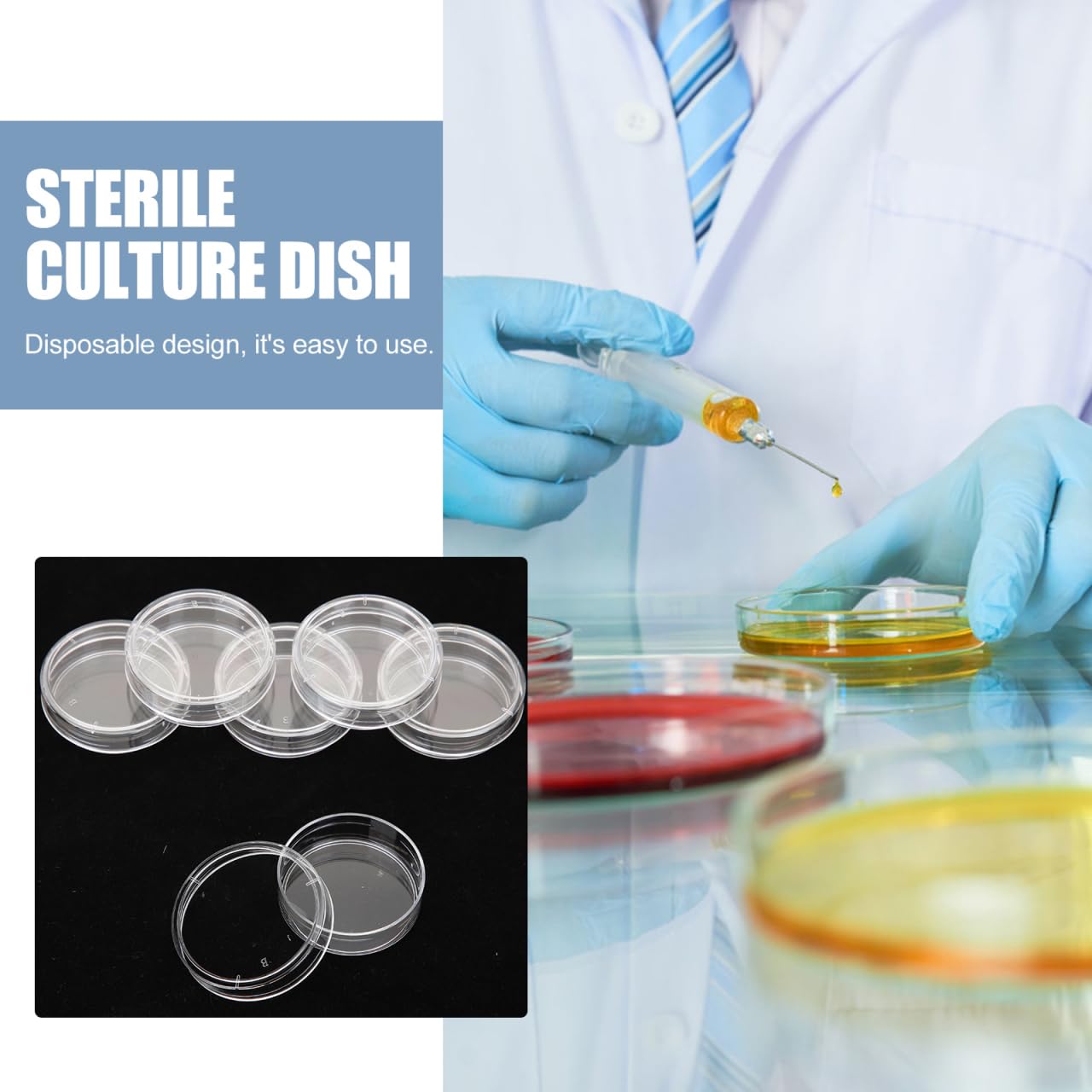 iplusmile 30 Stücke Petrischale Mit Deckel: Aus Kunststoff, Transparent, 35mm - Ideal Für Schule, Labor, Zellkultur, Mikrobiologie Und Wissenschaftliche Forschung