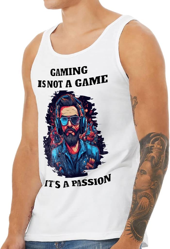 Cool Gaming Tank - Digital Art Workout Tank - Cute Jersey Tank