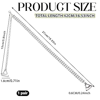 Bretelle Reggiseno Con Brillantini - Spalline Decorativi Regolabili E Antiscivolo Per Donna - Foto 2