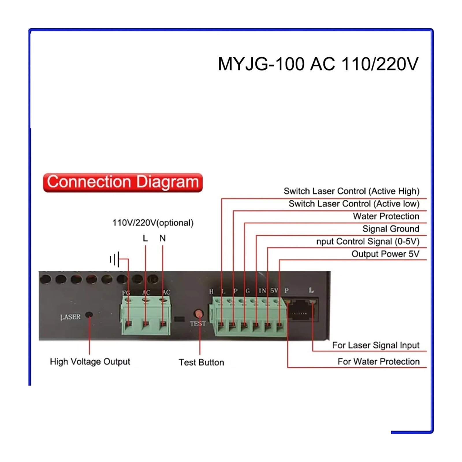 Zasilacz MYJG100W kompatybilny z napięciem 110V/220V (MYJG 100W 220V)