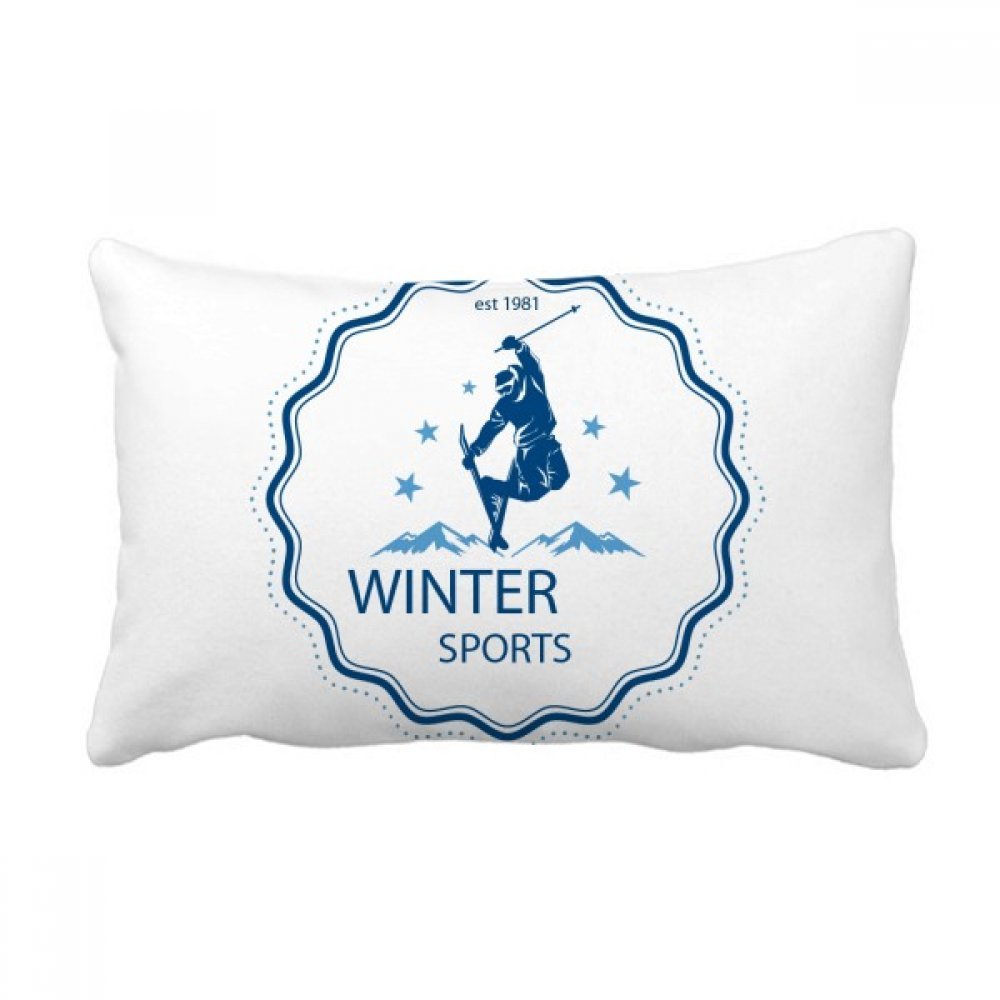 Coussin de ski pour déco chalet et canapé salon chaleureux