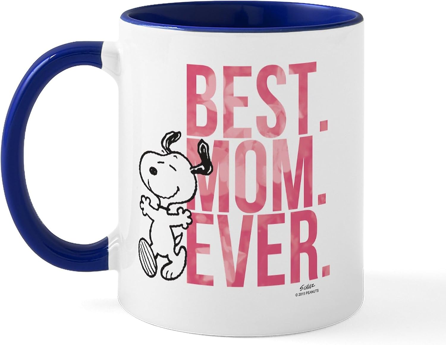 CafePress Snoopy Best Mom Ever Mug 11 oz (325 ml) Ceramic Coffee Mug