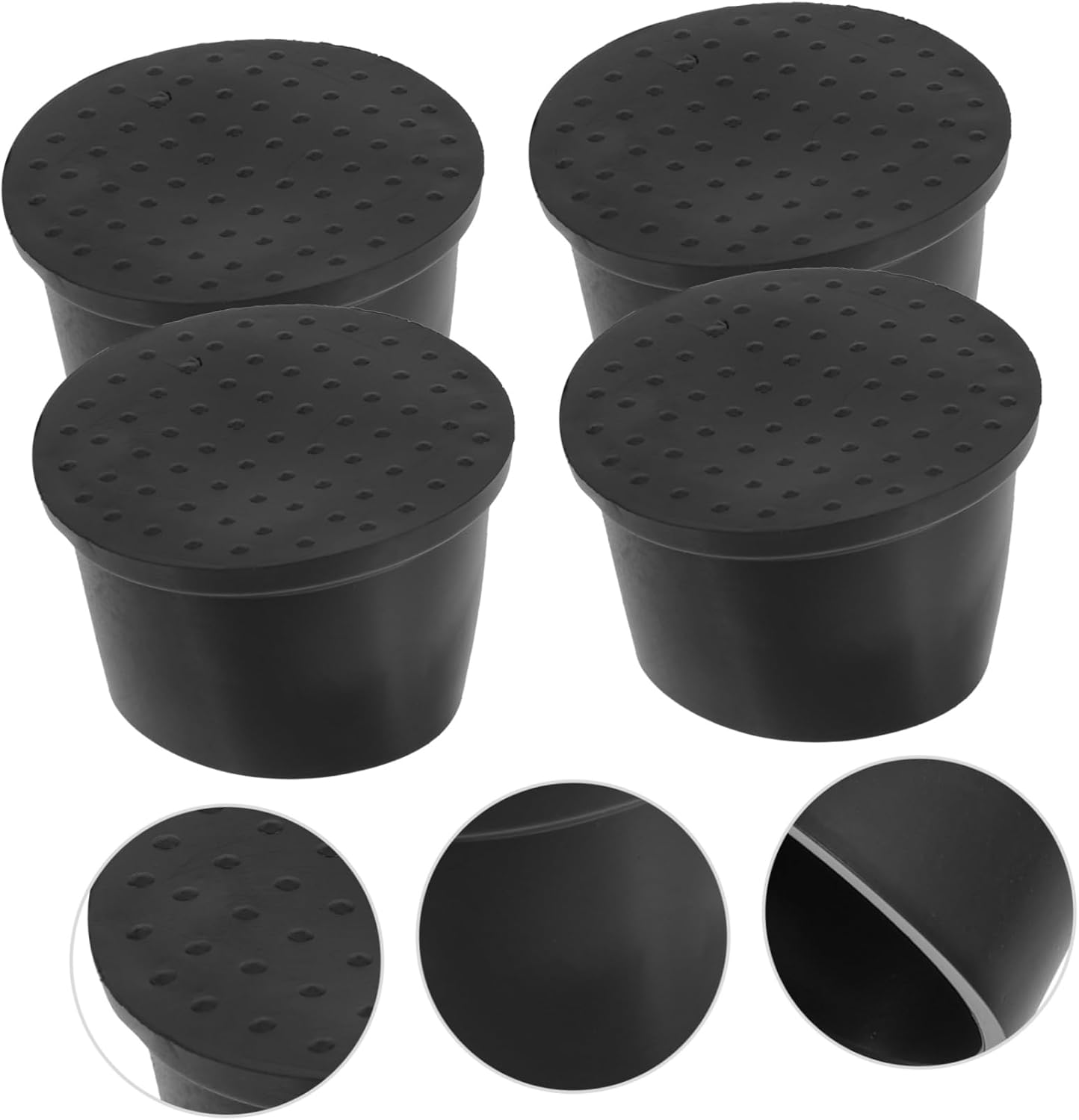 DOITOOL 20pcs Wheels for Desk Chair Rubber Caster Cups Furniture Pads for Moving Non-Skid Wheel Stopper