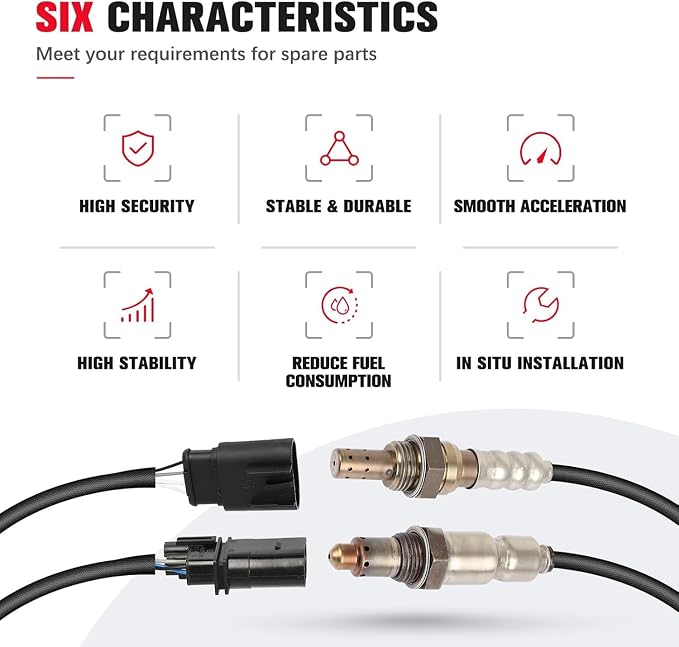 sensor de oxígeno compatible con Fiat 500 2012-2017 1.4L miniatura 6