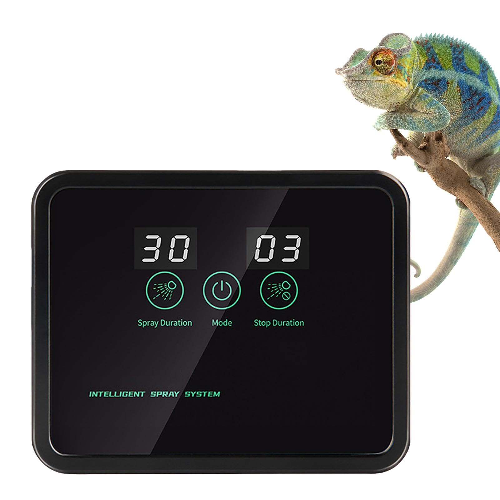 Humidificadores de reptiles, de nebulización inteligente | nebulizador de reptiles con controlador de temporización, kit de pulverización humidificador de terrarios con boquillas de