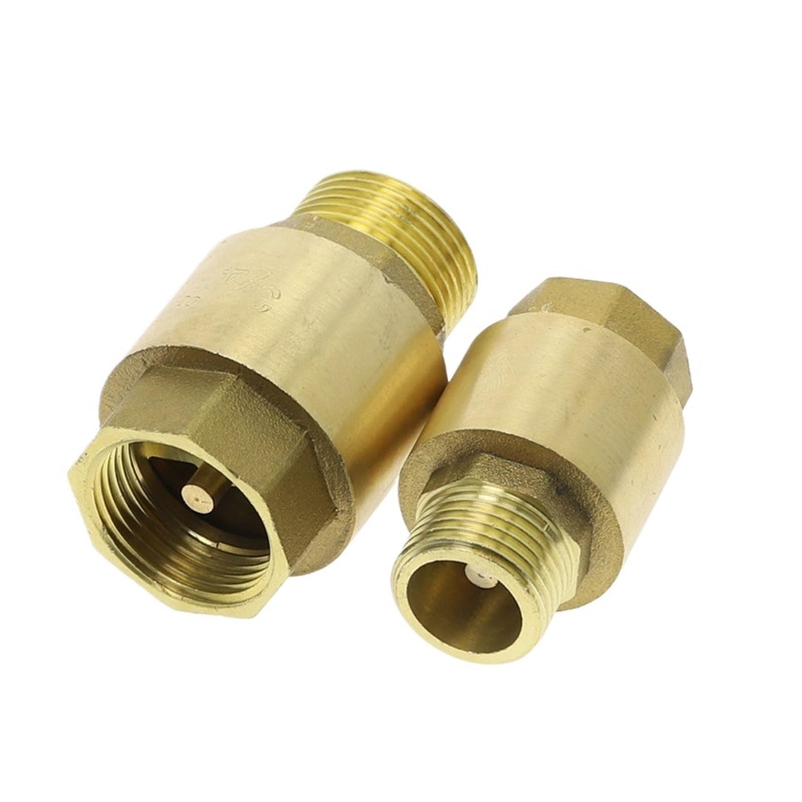 1 Pz Ottone 1/2 "3/4" 1 "Filettatura femmina X Filettatura maschio Valvola di ritegno verticale Valvola unidirezionale(Size:1/2")