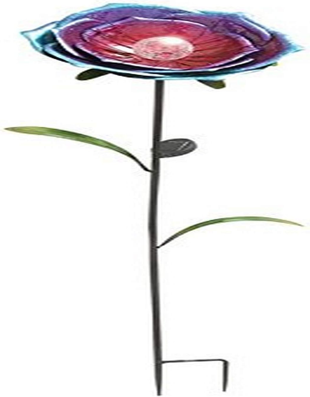 Deco 79 Metal Solar Garden Stake W, 60" H-50317, 14" W/60 H