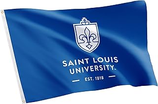 Desert Cactus Saint Louis University SLU Flag - 3 x 5 Feet Billikens Banner, Indoor/Outdoor Durable Fabric, 100% Polyester Design (Style 5a)
