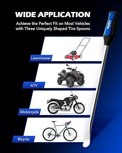 Miniatura 6 de Orion Motor Tech Kit de palancas para neumáticos de 14.5", herramienta de cambio de neumáticos de 20 piezas para motocicleta, moto de cross, tractor