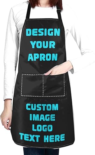 Miniatura 9 de Delantales personalizados para hombres y mujeres, delantales divertidos personalizados, regalo de cumpleaños de Navidad para papá de hija e hijo