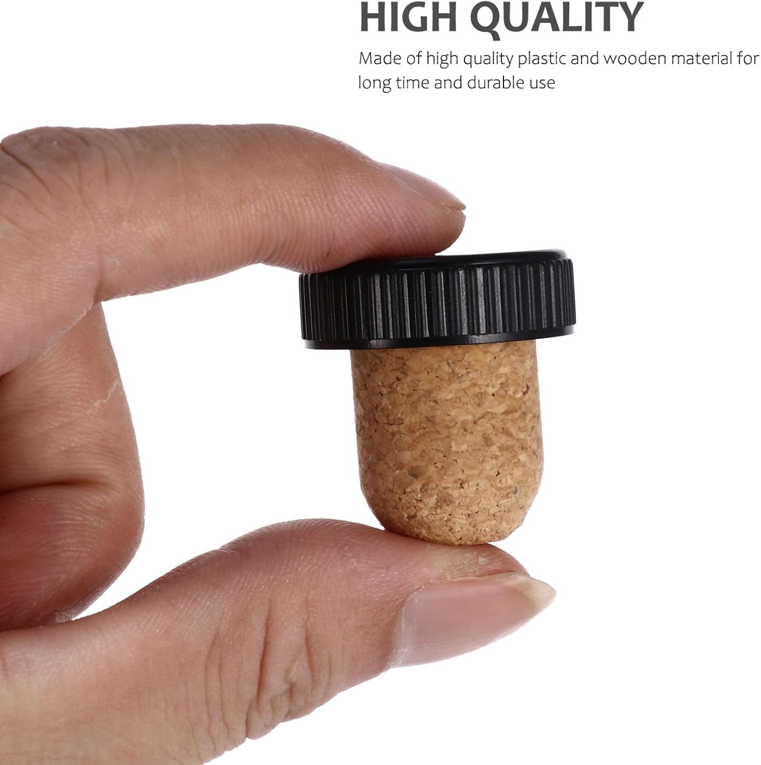 6pcs 19mm Wine Bottle Sealing Plugs Natural Cork Wine Corks Glass Bottle Stoppers Bar